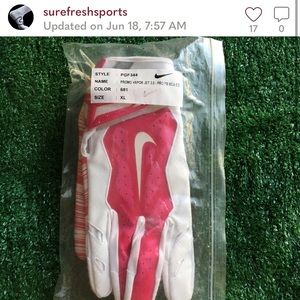 NEW NFL NIKE VAPOR JET FOOTBALL GLOVES